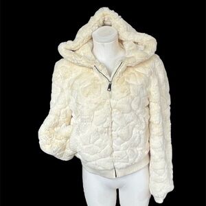 CUSP NM Faux fur Bomber Jacket Coat